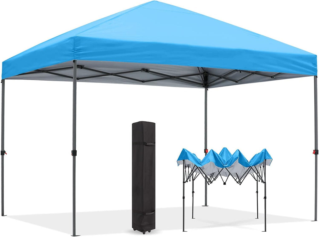 10x10FT Pop Up Canopy Tent with Wheeled Carrying Bag J907807