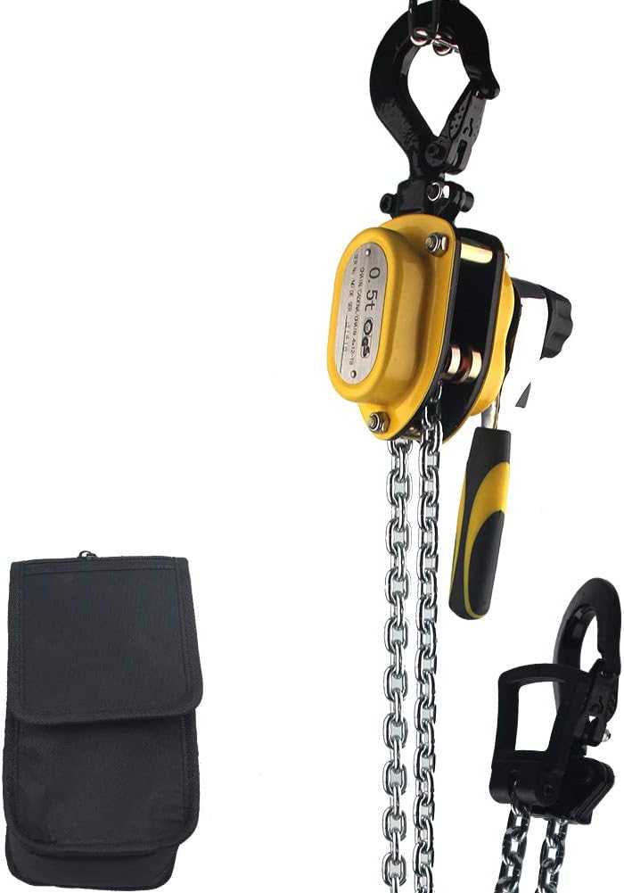 1100 Lbs 1/2 Ton 5 FT Lift Chain Hoist Pack of 2 Z2295