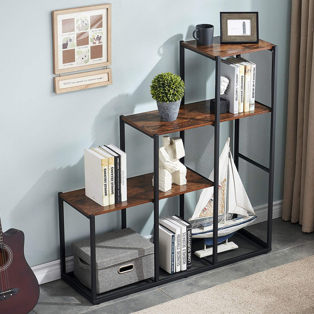 5 Shelves Wooden Cube Storage Organizer R6395