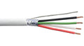 Black 22 AWG 4 Conductor Plenum Shielded Cable F87000