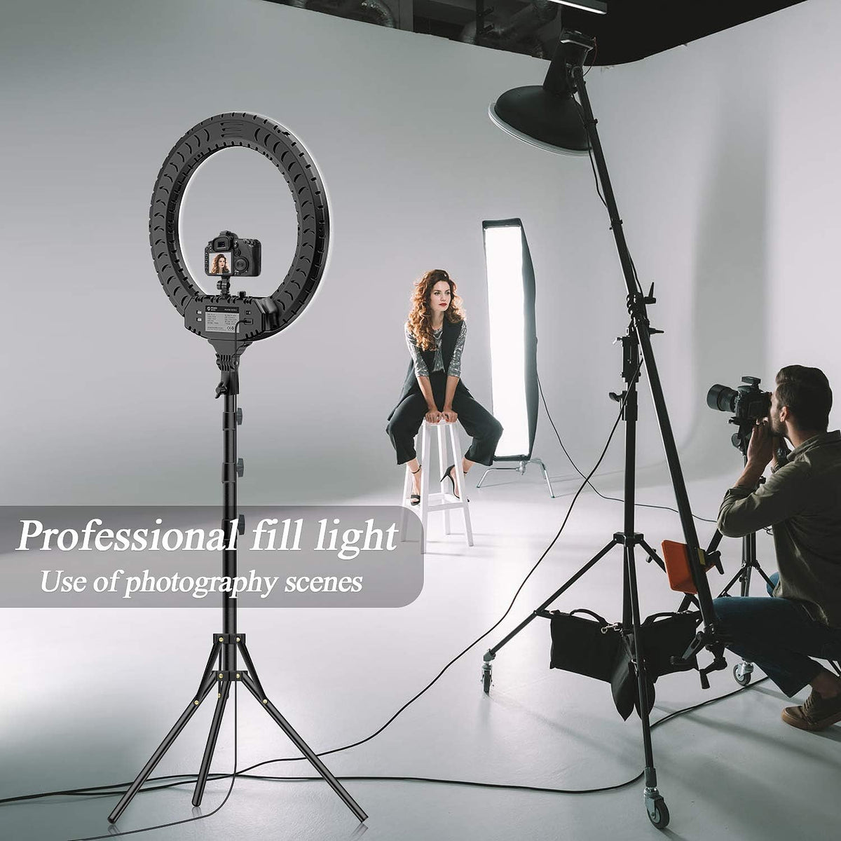 18 LED RGB Ring Light with Tripod X1424