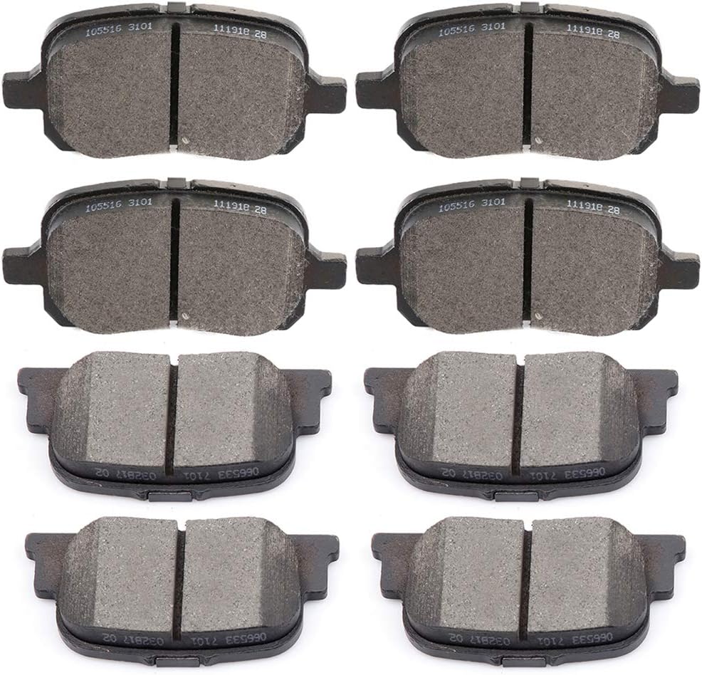 Ceramic Front Rear Disc Brake Pad Set E52591