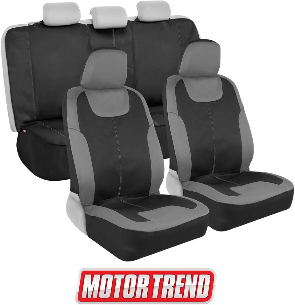 Beige Waterproof Car Seat Covers Full Set Q46571