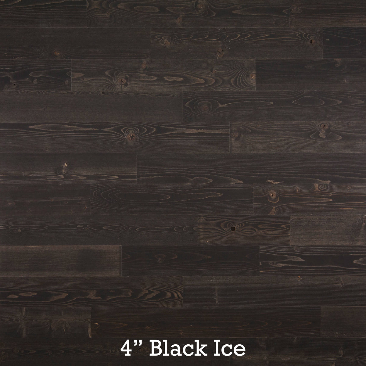 Peel and Stick Reclaimed Black Ice Wood Planks I8007