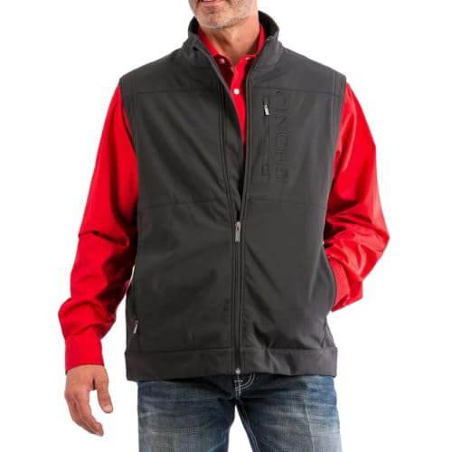 Men's Bonded Softshell Vest with Concealed Carry Pockets Y1540
