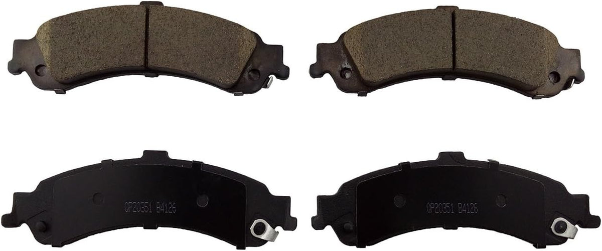 Rear Brake Kit with Drilled Slotted Rotors and Ceramic Brake Pads N4434