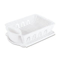 White Sink Dish Rack Drainer O74578