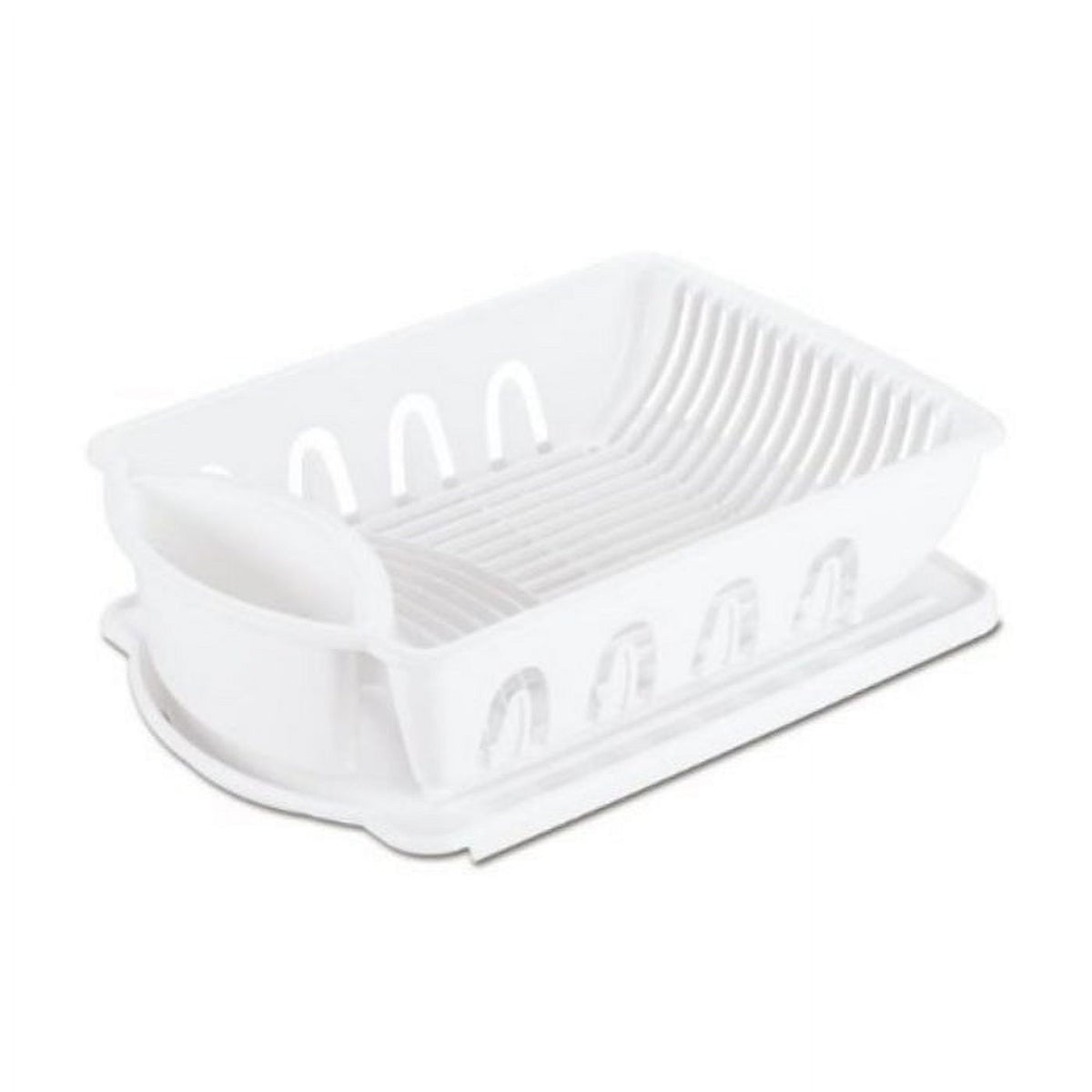 White Sink Dish Rack Drainer O74578