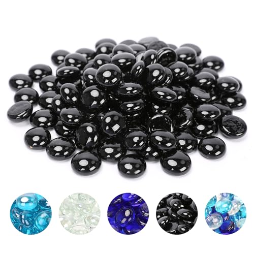 Cobalt Blue 1/2 Inch Tempered Fire Glass Beads, 10 Pounds H7720