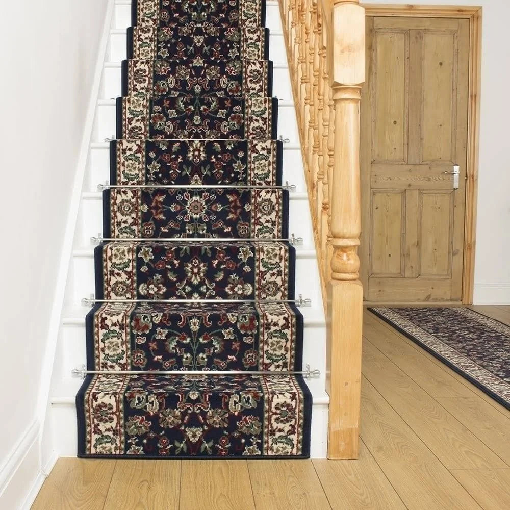 Persian Blue Stair Carpet Runner 27 foot E355254