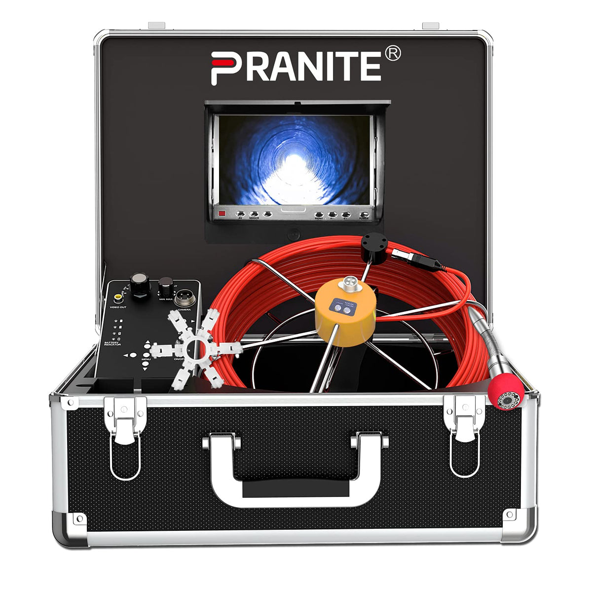 IP68 Waterproof Pipe Inspection Camera with 30M Cable and 7 Inch LCD Monitor C8828