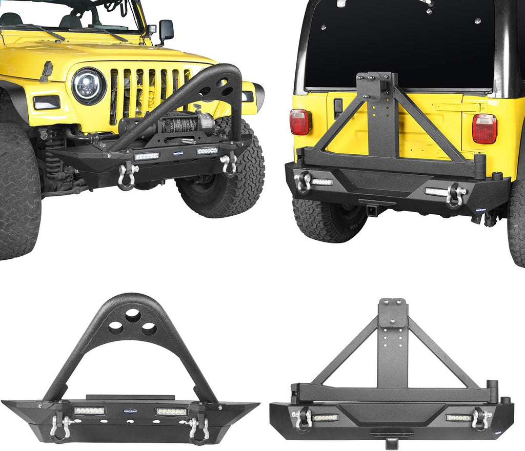 Front & Rear Bumper Combo with Tire Carrier U485