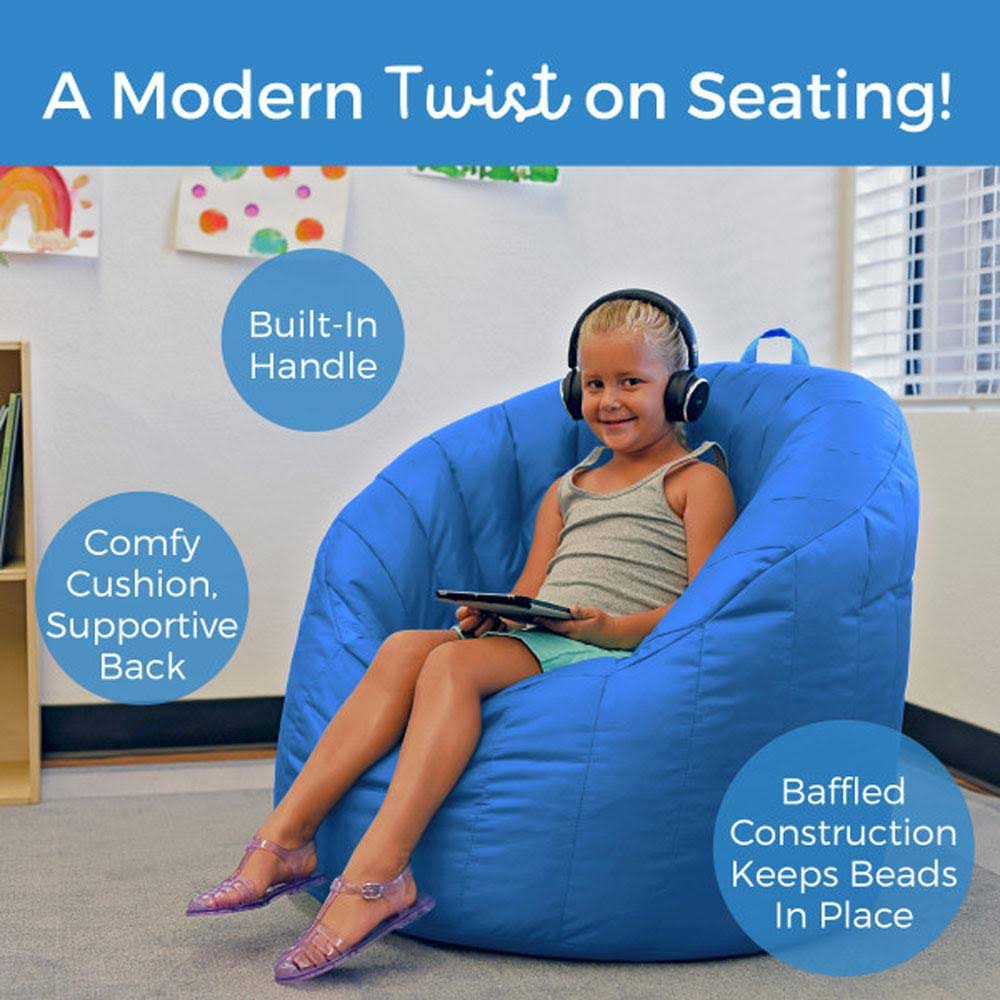 Bean bag coated Oxford fabric french blue N939