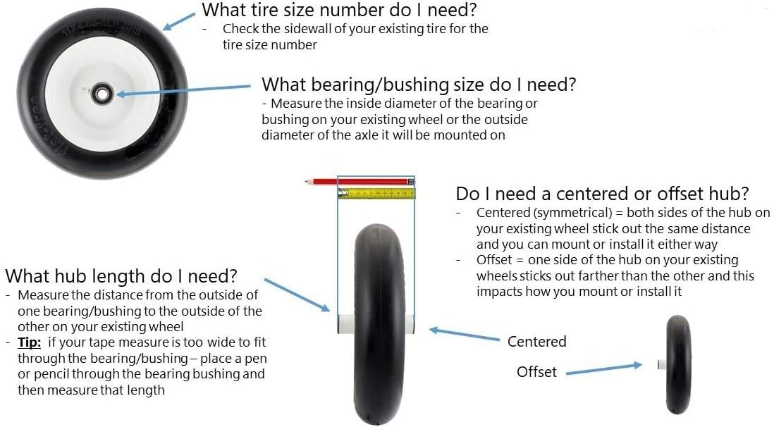 4.80/4.00-8 Solid Flat-Free Wheelbarrow Tire On Wheel D708
