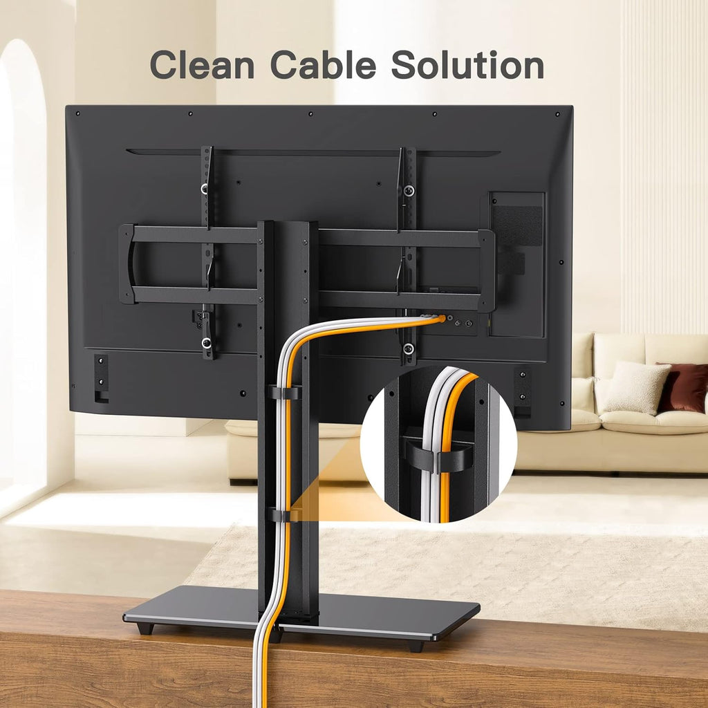 Universal TV Stand Base for 50-85 Inch Flat Curved Screen TVs Height Adjustable X484982