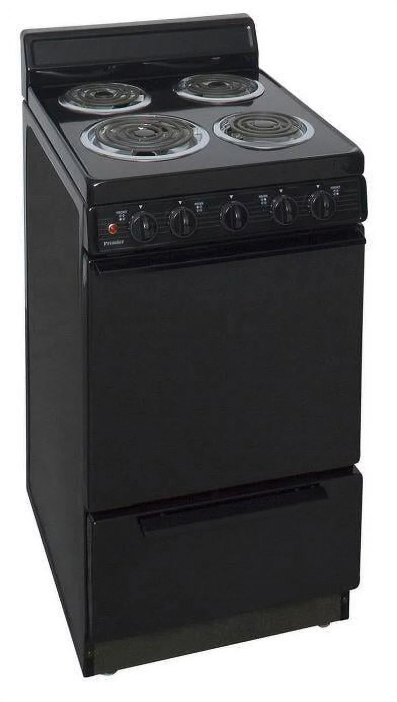 20" Freestanding Coil Electric Range Black V613