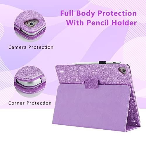 Pink 9.7 inch iPad Case with Pencil Holder N2895
