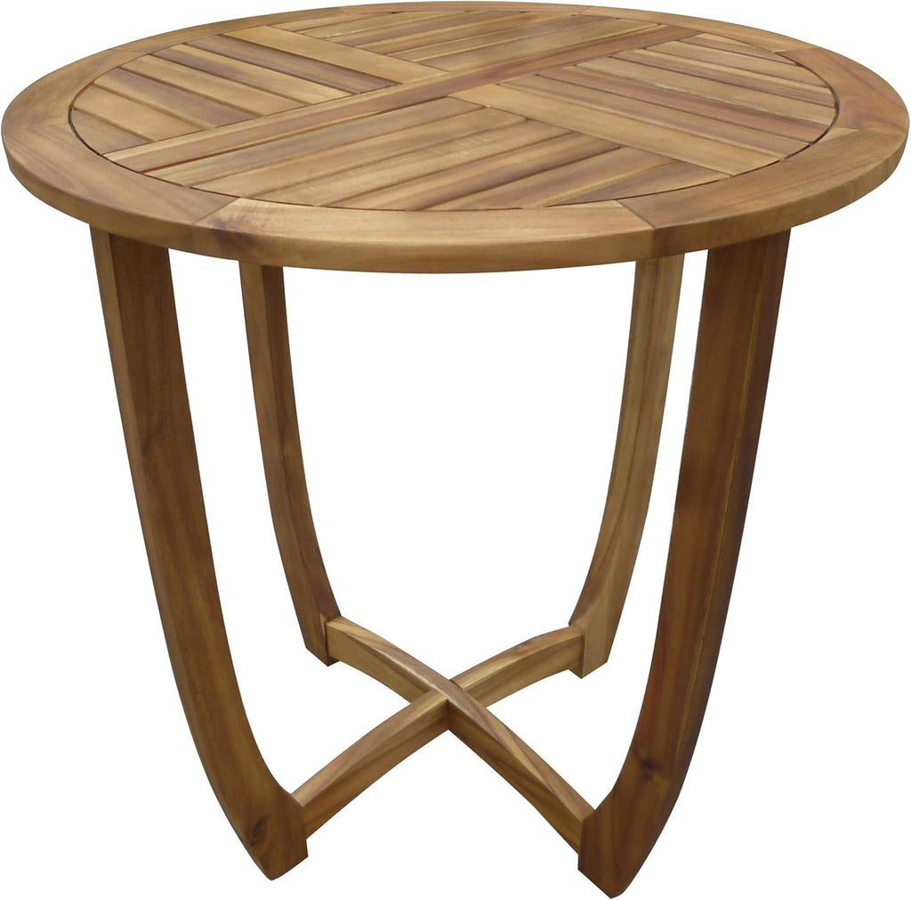Round Accent Table Teak Finish P15338