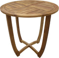 Round Accent Table Teak Finish P15338