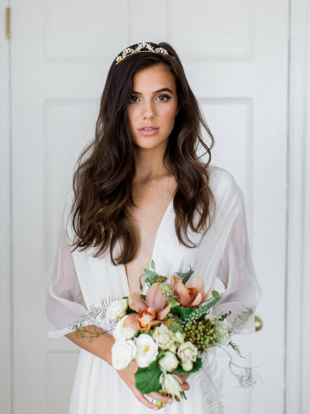 Crystal Pearl Bridal Comb O8966
