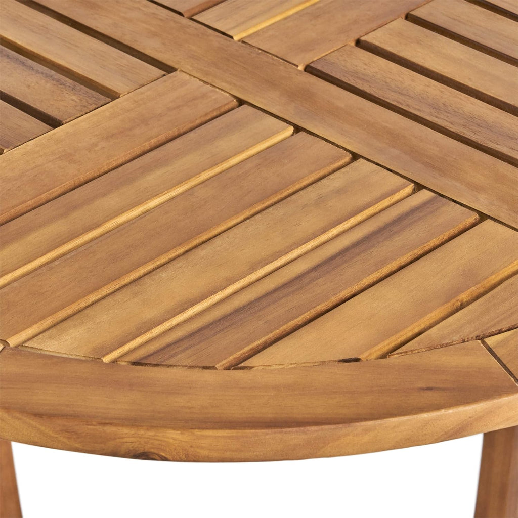 Round Accent Table Teak Finish P15338