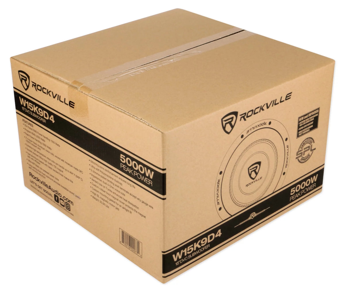 15" Dual 4-Ohm Car Audio Subwoofer 1250w RMS A170316