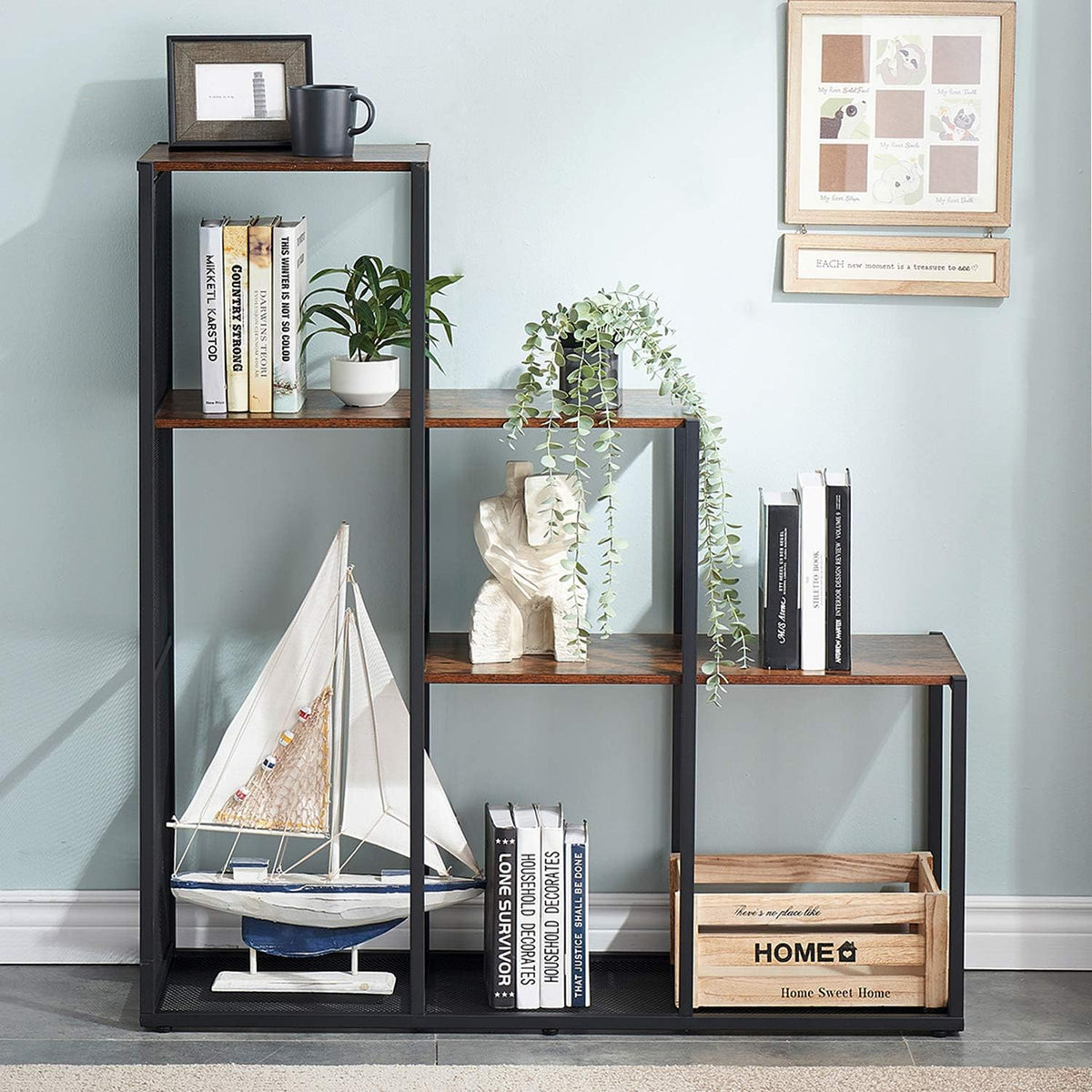 5 Shelves Wooden Cube Storage Organizer R6395