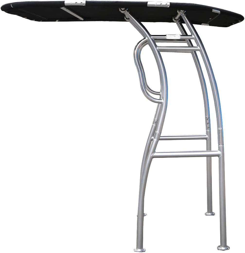 Folding Center Console Boat Tower Bimini Canopy Black O669541