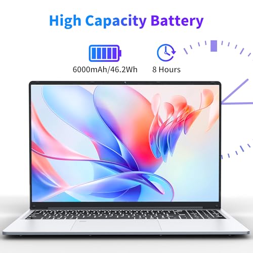 16 Inch Laptop Computer with 16GB RAM 1TB SSD N100 Processor FHD 1920 * 1200 Backlit Keyboard Windows 11 Pro Fingerprint Unlock H13218