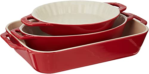 3pc Ceramic Baking Dish Set M8879
