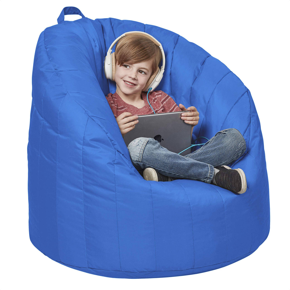 Bean bag coated Oxford fabric french blue N939