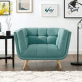 Mint Green Tufted Polyester Armchair M82199