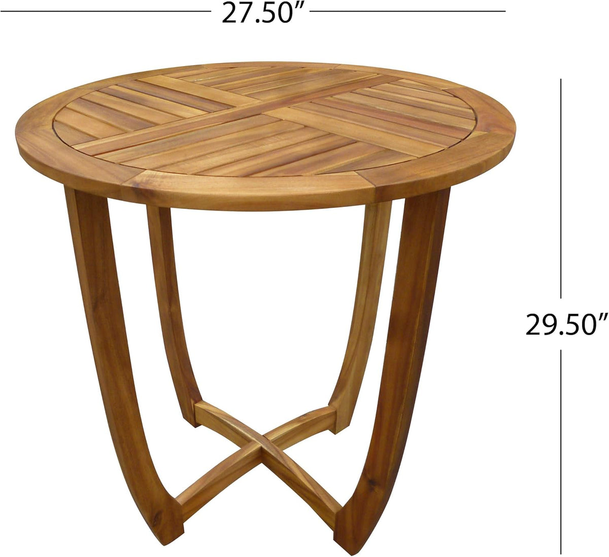 Round Accent Table Teak Finish P15338