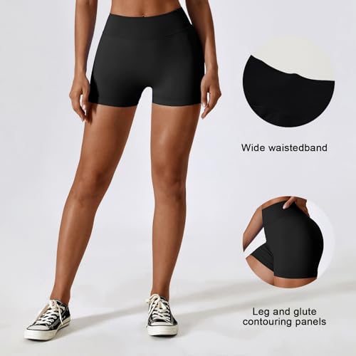 Seamless Scrunch Butt High Waisted Workout Shorts P12748