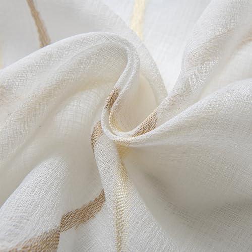White W52 X L18 Inch Voile Curtain Valance C2181