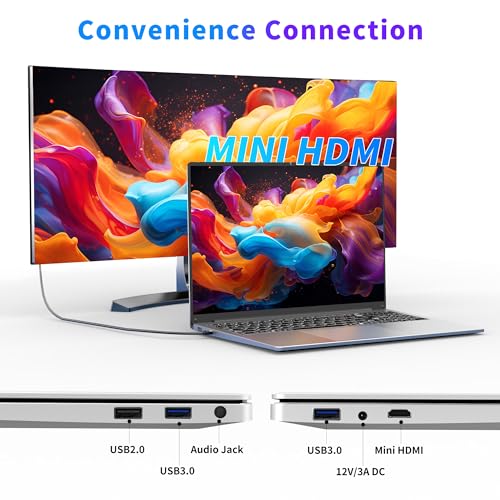16 Inch Laptop Computer with 16GB RAM 1TB SSD N100 Processor FHD 1920 * 1200 Backlit Keyboard Windows 11 Pro Fingerprint Unlock H13218