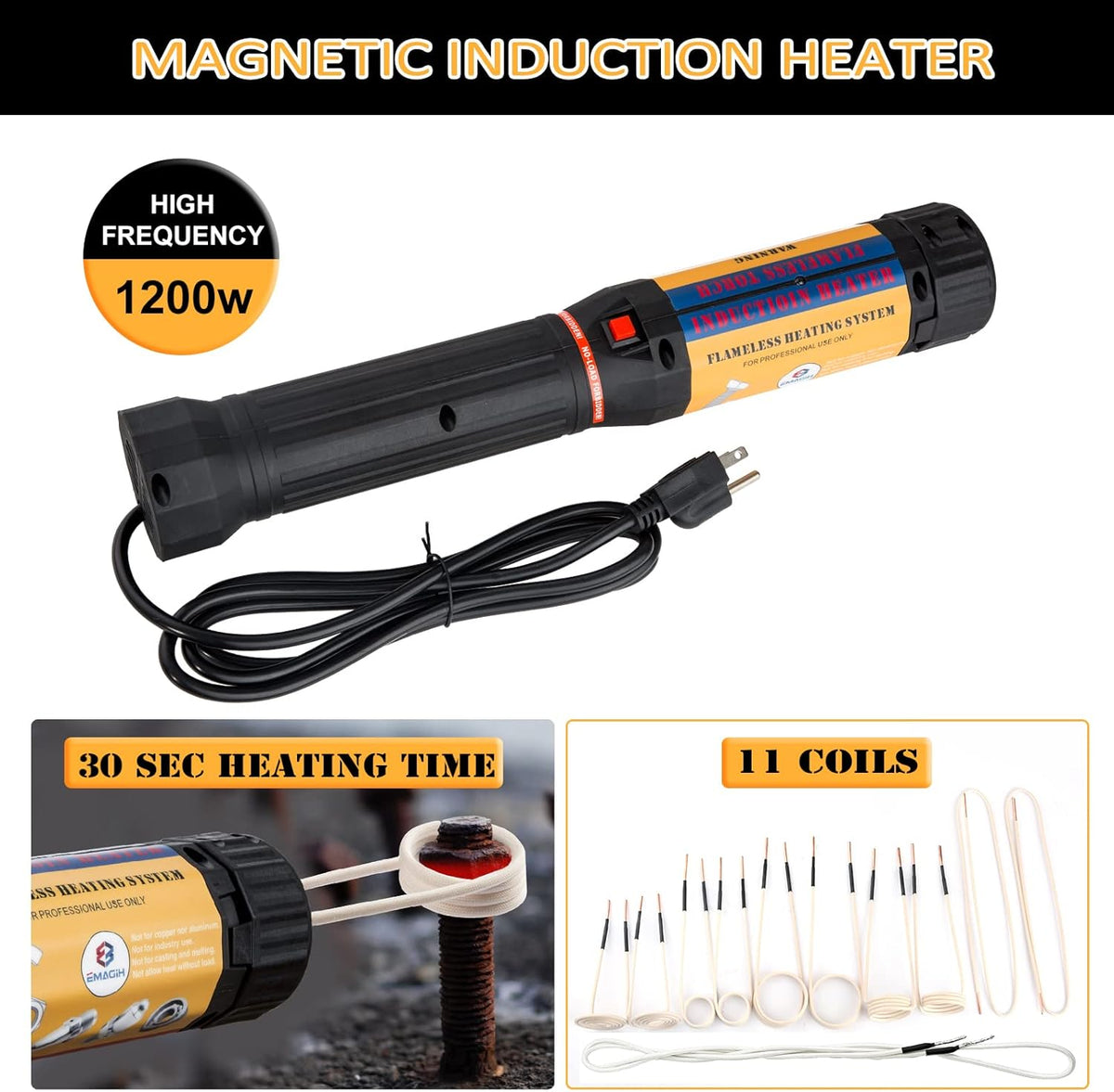 110V 1200W Portable Induction Heater W626550