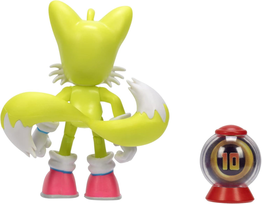 4-Inch Action Figure Modern Tails with Ring Item Box Collectible Toy F358345
