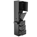 White Salon Station with 3 Drawer and 1 Large Cabinet G83316