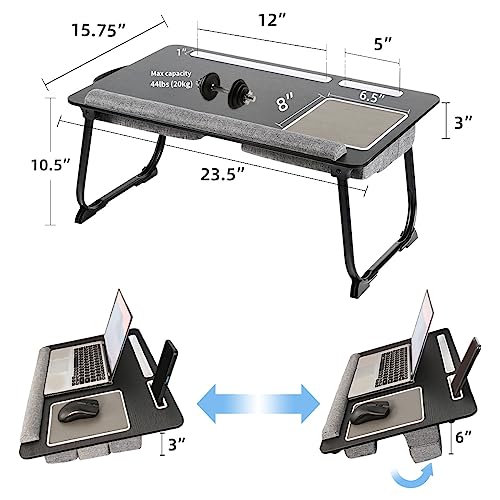 3 in 1 Foldable Adjustable Height Lap Desk with Cushion N8267