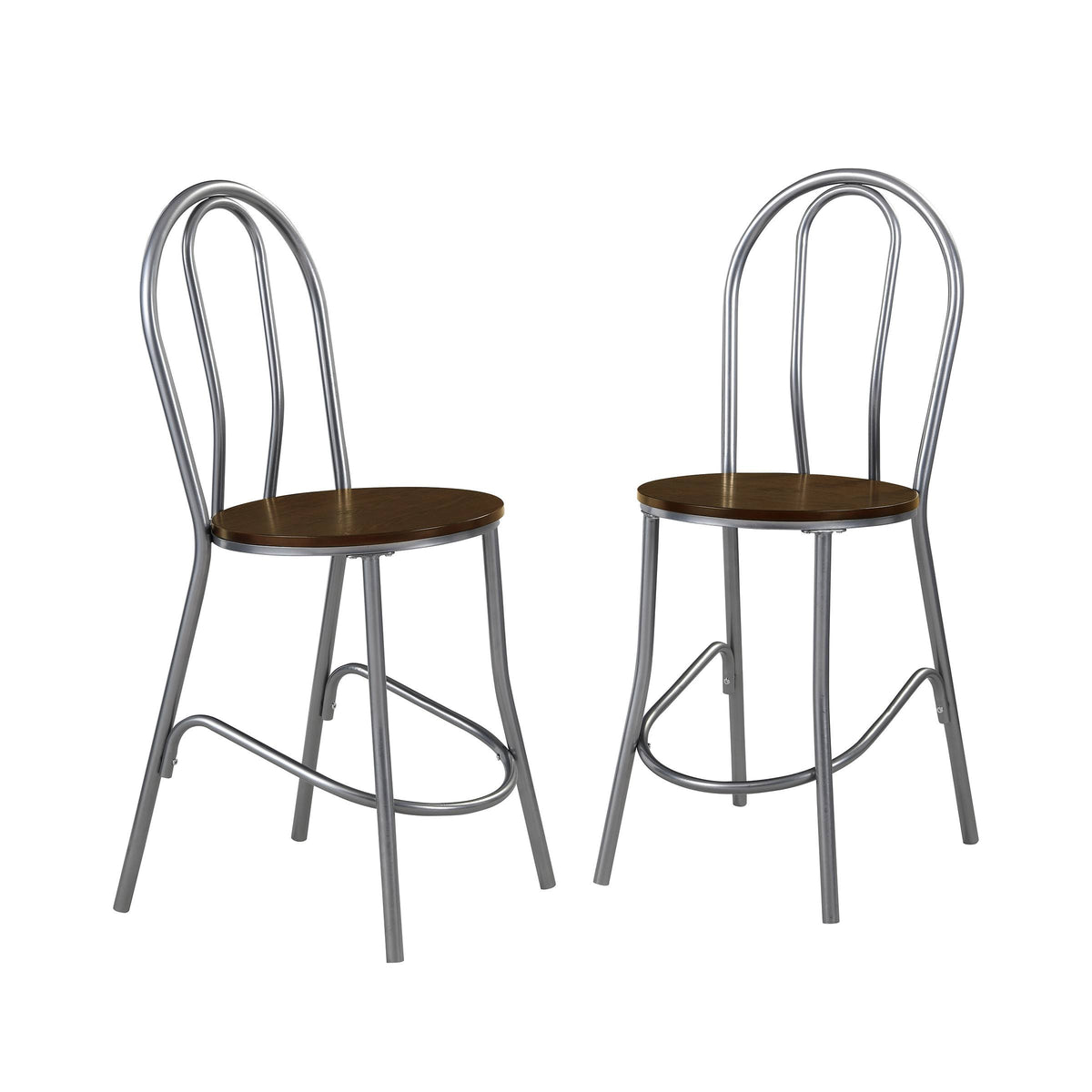 Wood Seat Counter Stool Set of 2 C547228