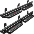 6 Inch Running Boards Side Steps Black Powder Coated All-Steel Nerf Bars J523