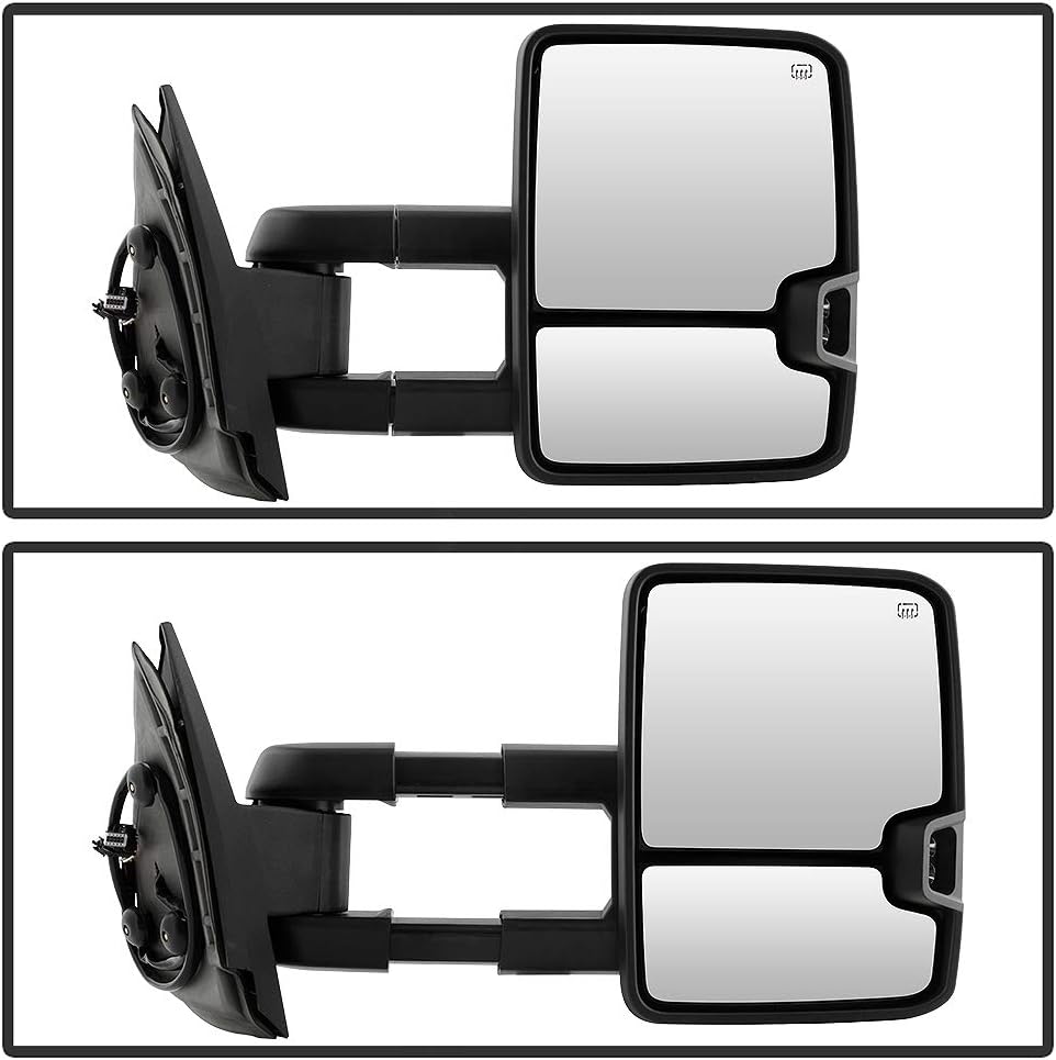 Telescoping Towing Power Heat Smoke LED Signal Side Mirrors Left+Right S71114