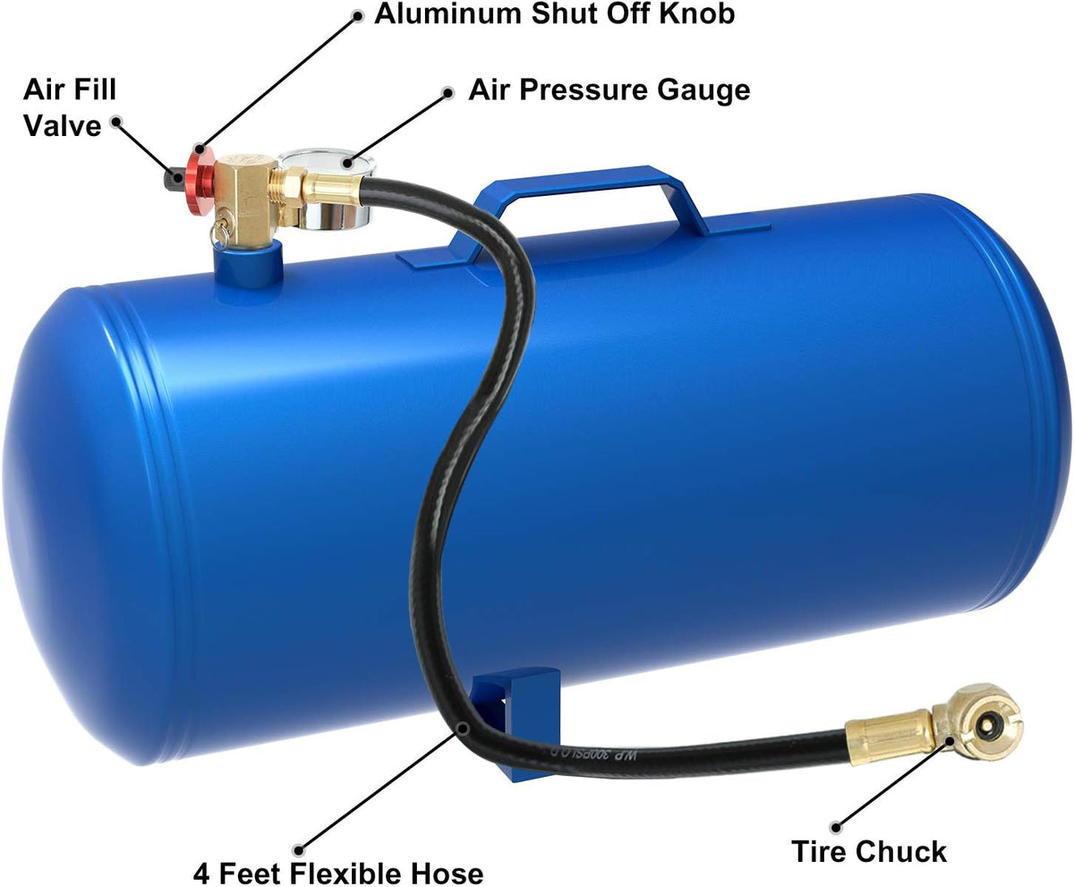 Air Tank Repair Kit with Safety Valve, Pressure Gauge and Hose X7006