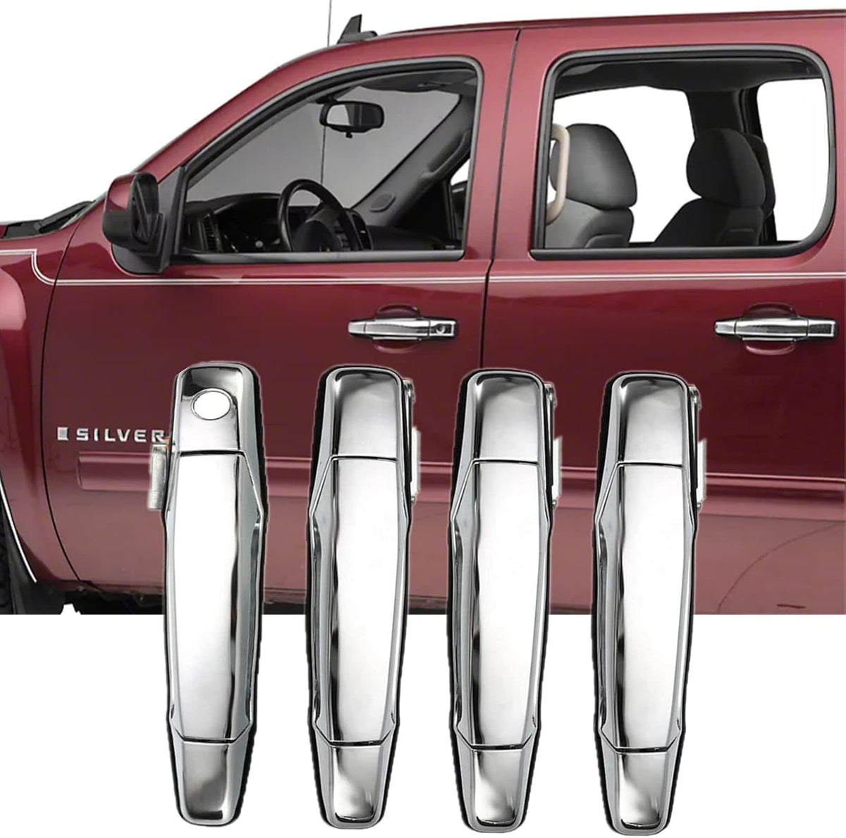 Chrome Exterior Door Handle 4pcs O952315