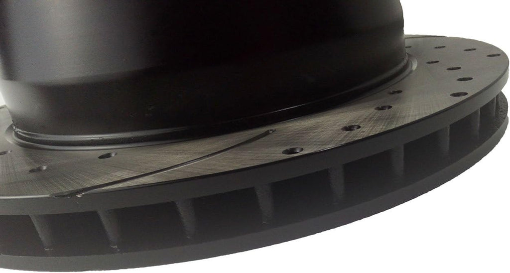 Rear Brake Kit with Drilled Slotted Rotors and Ceramic Brake Pads N4434