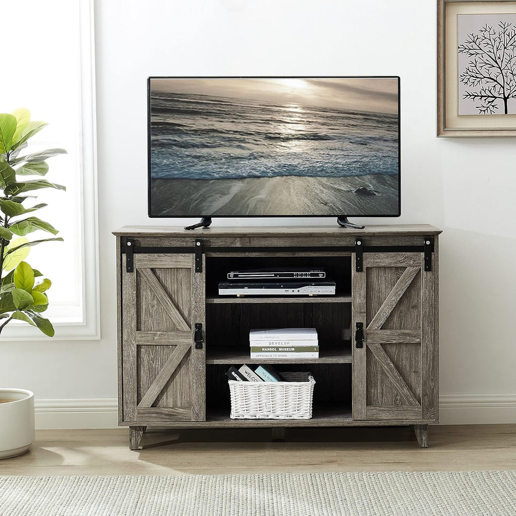 50 inch Sideboard Buffet with Sliding Barn Doors L516354