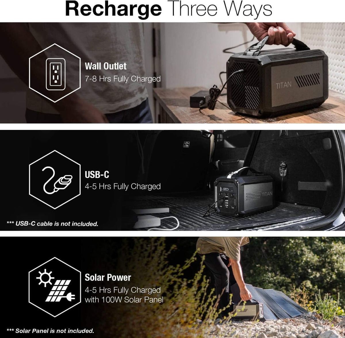Portable Power Station 225Wh Lithium Battery E373