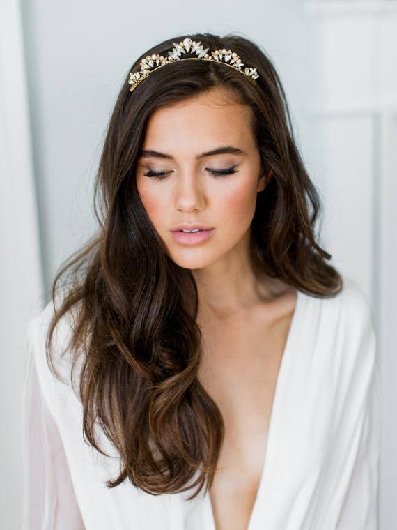 Crystal Pearl Bridal Comb O8966