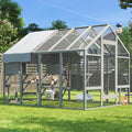 Large Catio Outdoor Cat Enclosure with 7 Platforms, 2 Resting Box and 2 Bridges, 71 x 71 x 97 inch Y9663